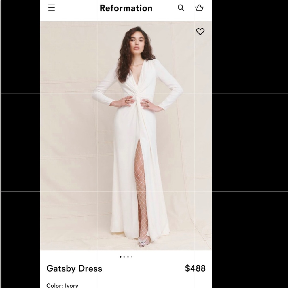 Reformation wedding gown